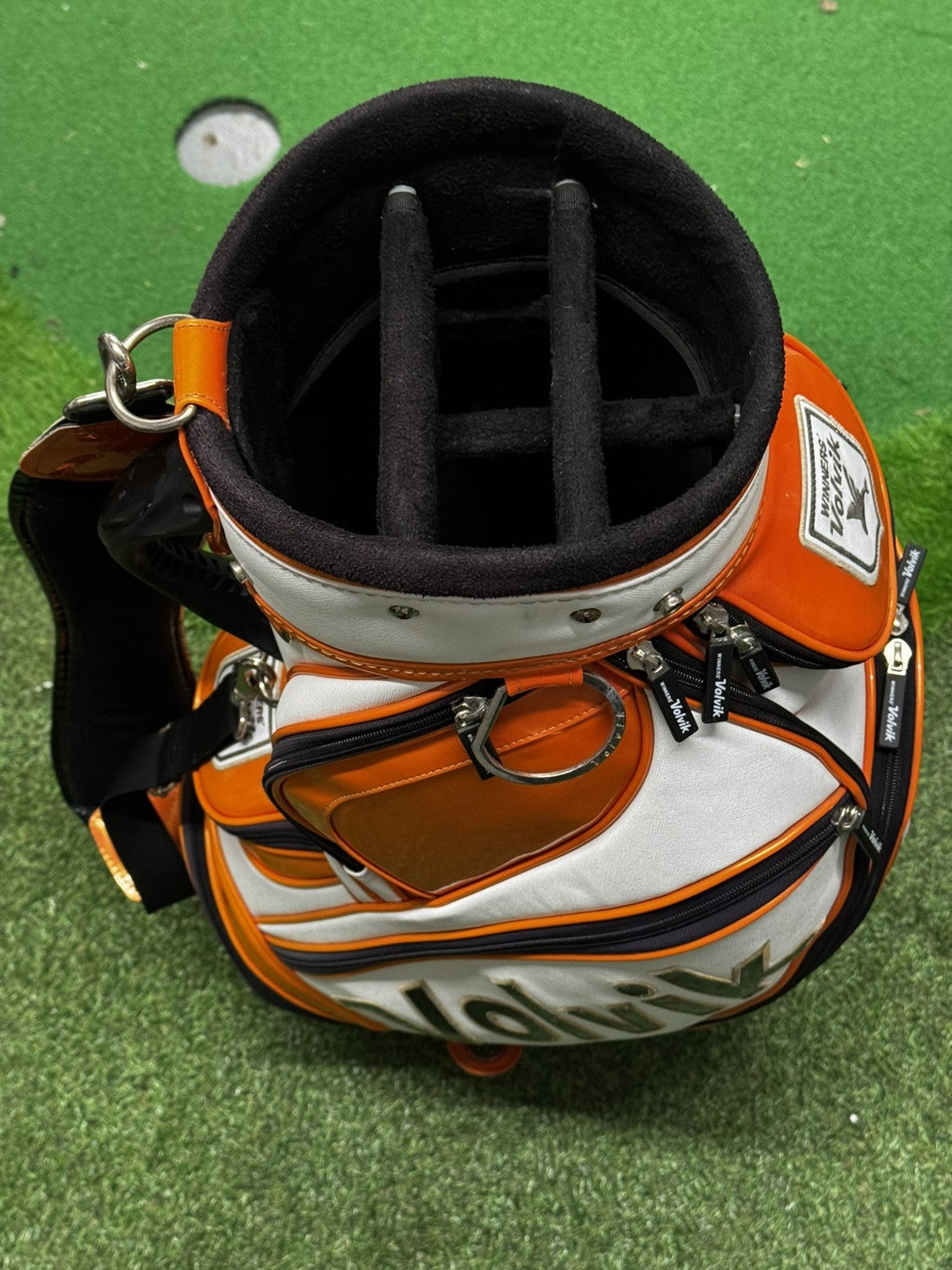 Volvik Golf Tour Bag White/Orange