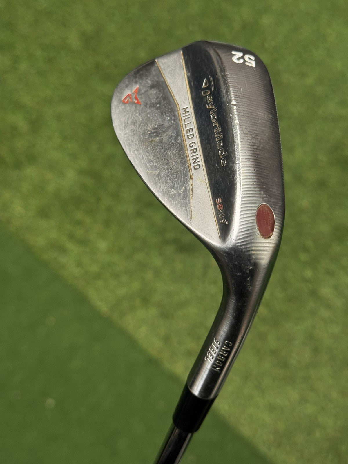 TaylorMade Milled Grind SB 52 Degree Gap Wedge Steel Shaft