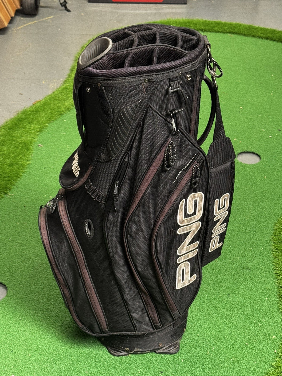 Ping Golf Black Cart Bag 14 Way