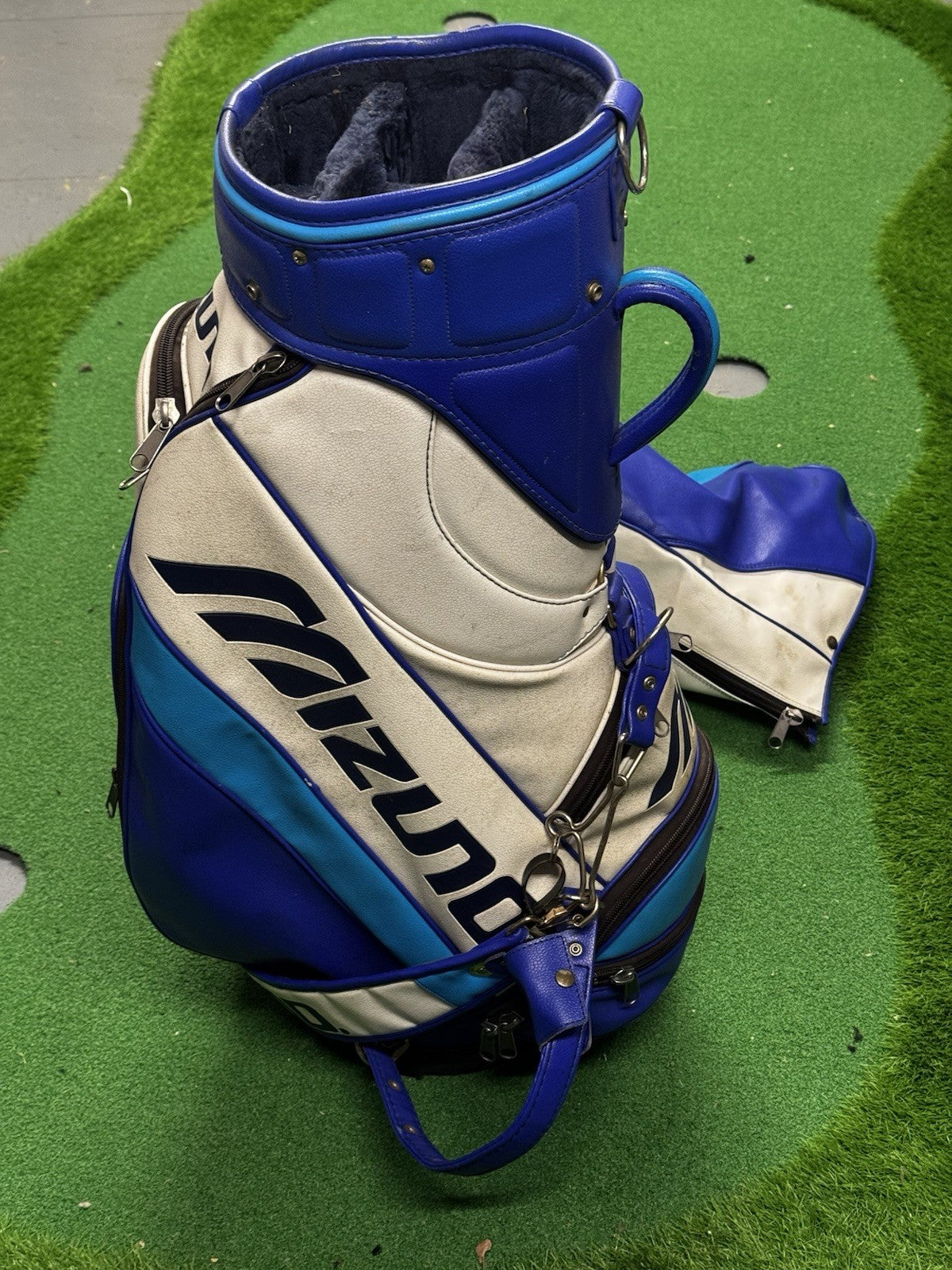 Mizuno Tour Cart Golf Bag 6-Way Divider Blue/White