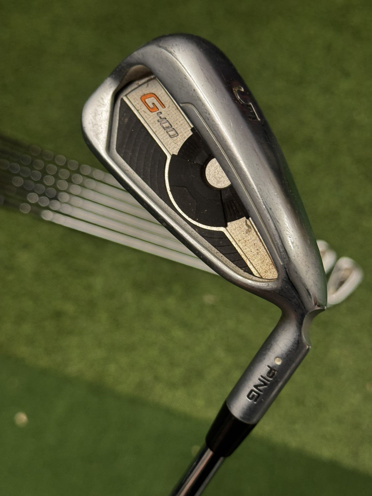 Ping G400 Iron Set 4-UW White Dot Stiff Flex Ping AWT 2.0 Shafts +0.5 Inch
