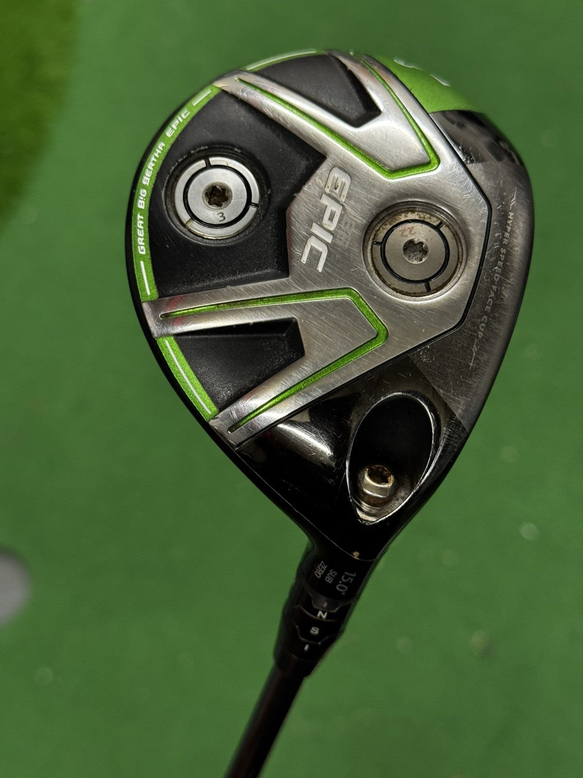 Callaway GBB Epic Sub Zero 3 Wood 15 Degree Stiff Flex Rogue Max 75 Shaft
