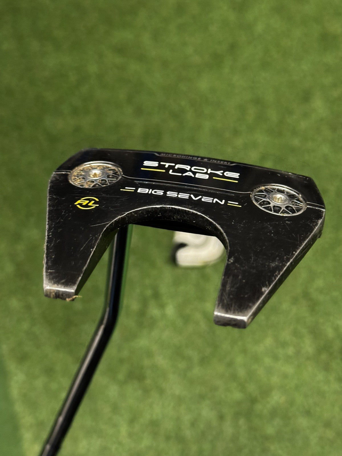 Odyssey Left Hand Stroke Lab Black Arm Lock Big Seven Putter 