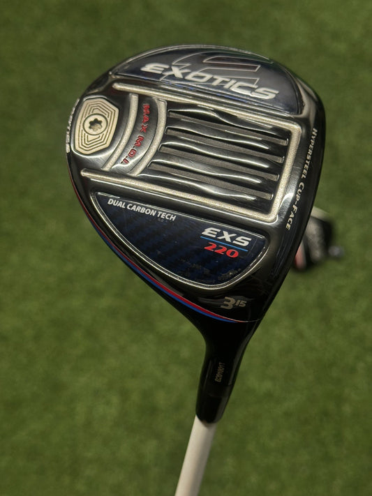 Tour Edge Exotics EXS 220 15˚ 3 Wood Regular Flex 