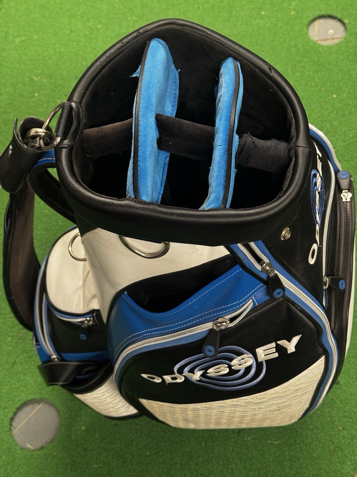 Odyssey Swirl Tour Staff Bag White/Black/Blue