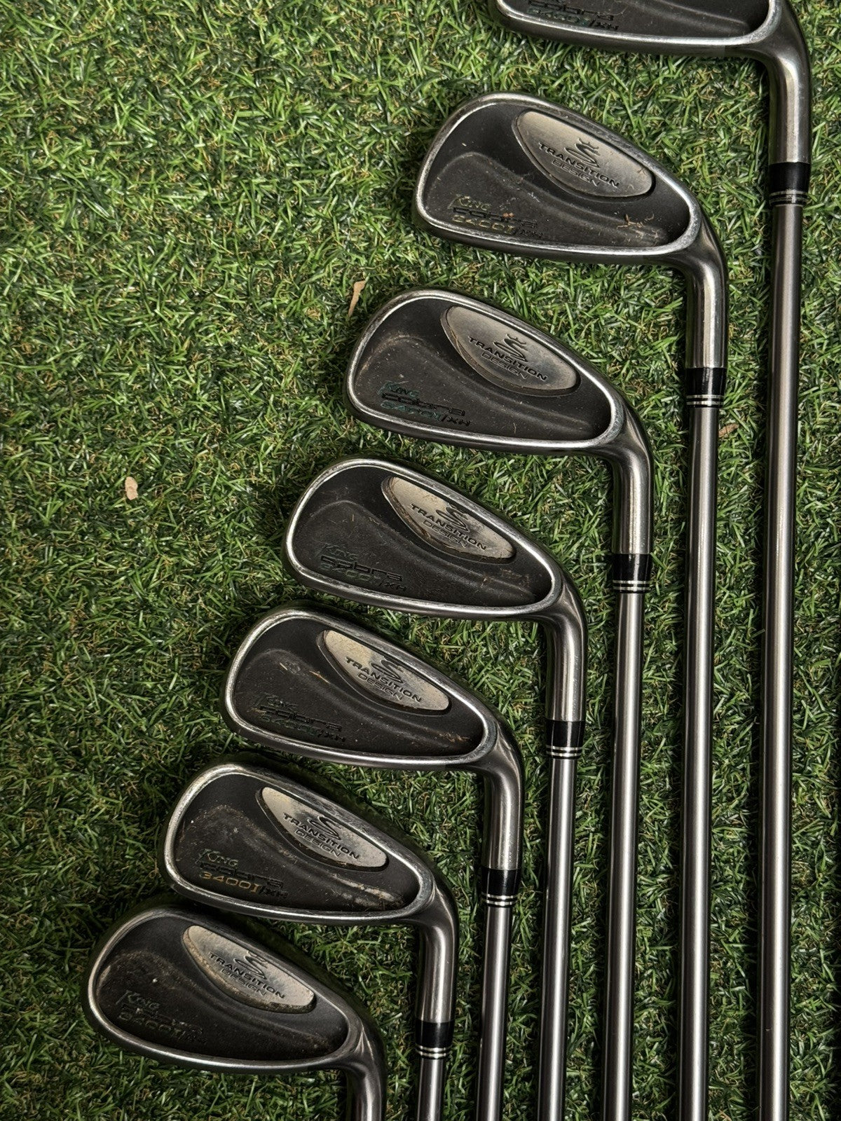 King Cobra 3400 I/XH Iron Set 3-SW Stiff Flex Graphite Design 55 Shafts