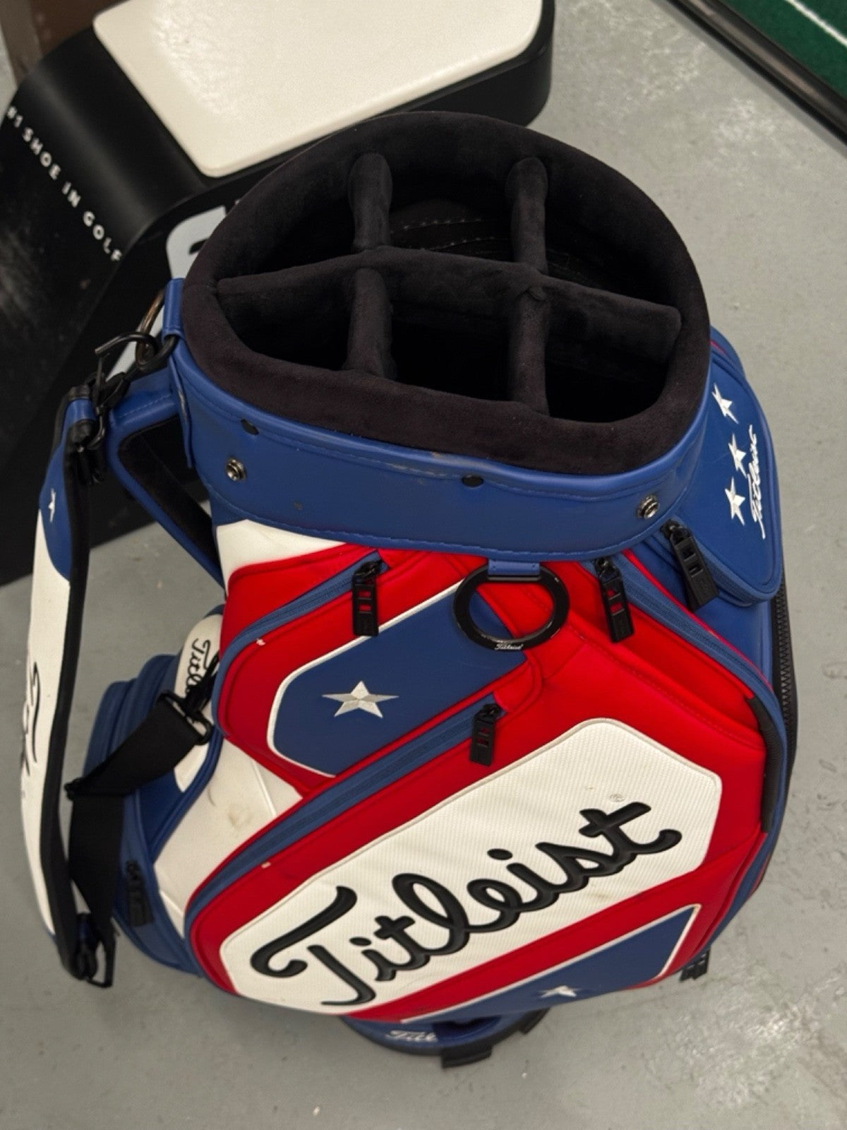 Titleist US Open Golf Tour Bag White/Blue/Red