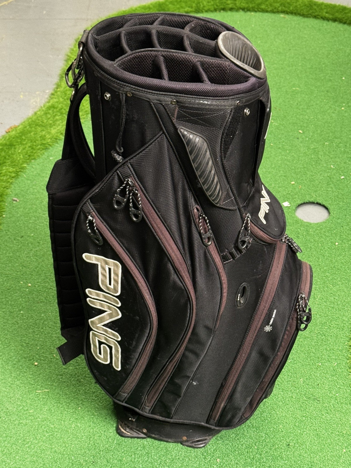 Ping Golf Black Cart Bag 14 Way 