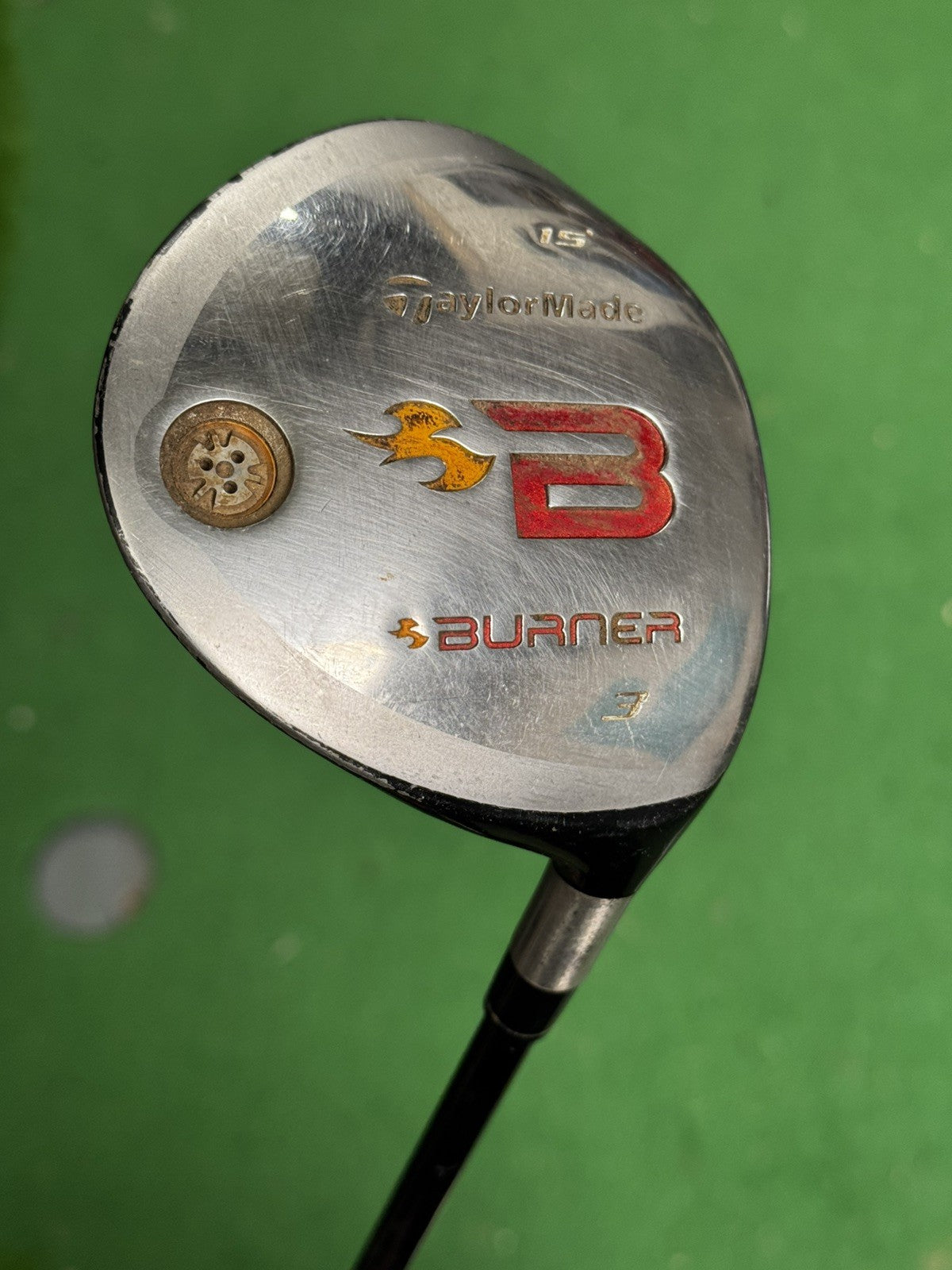 Taylormade Burner 2008 3 Wood 15 Degree Regular Flex REAX Shaft