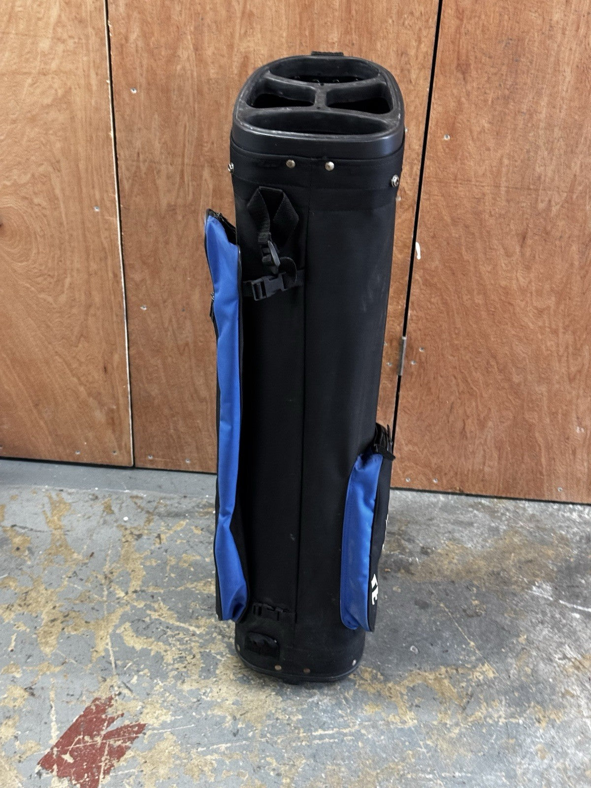 Top Flight Golf Bag Black Blue Carry Shoulder Strap