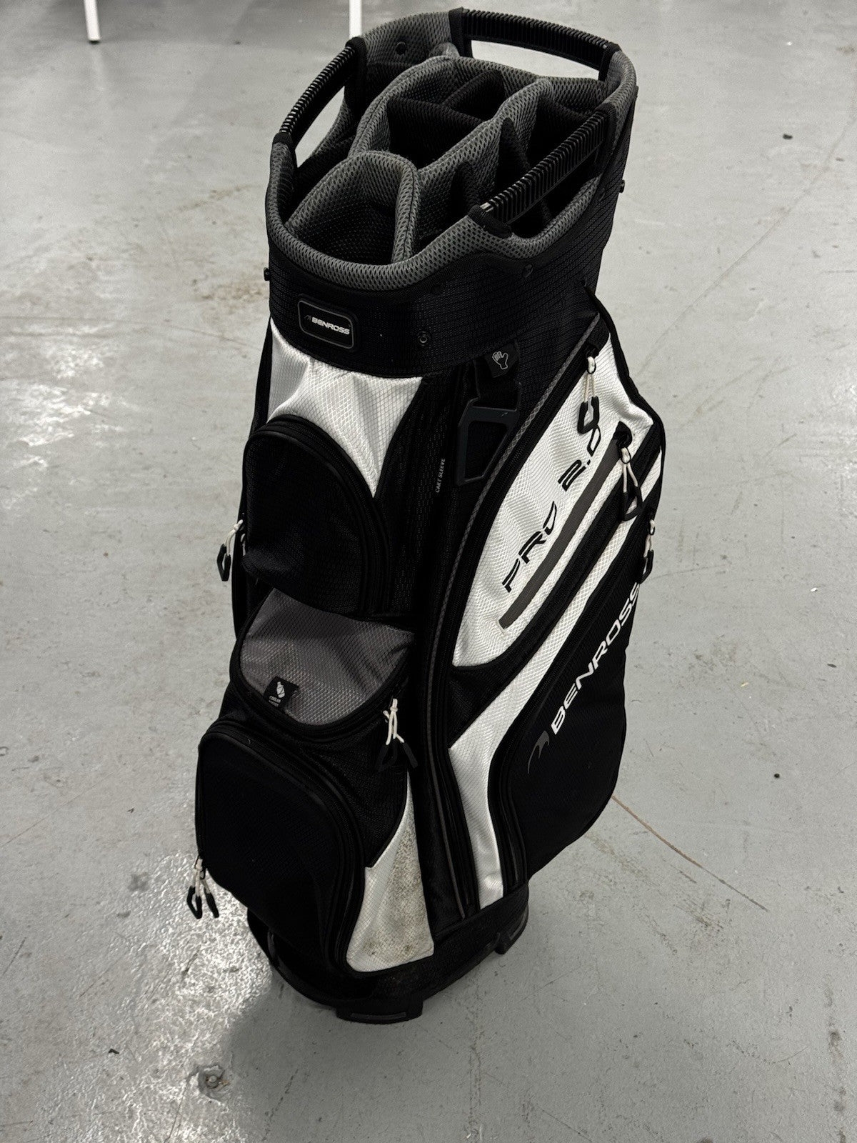 Benross Pro 2.0 Cart Bag BLACK/WHITE