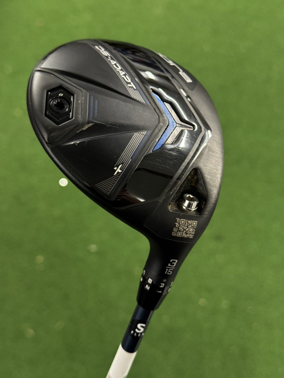 Cobra DS-Adapt X #3 Wood 15 Degree Stiff Flex Denali Blue 60 Shaft