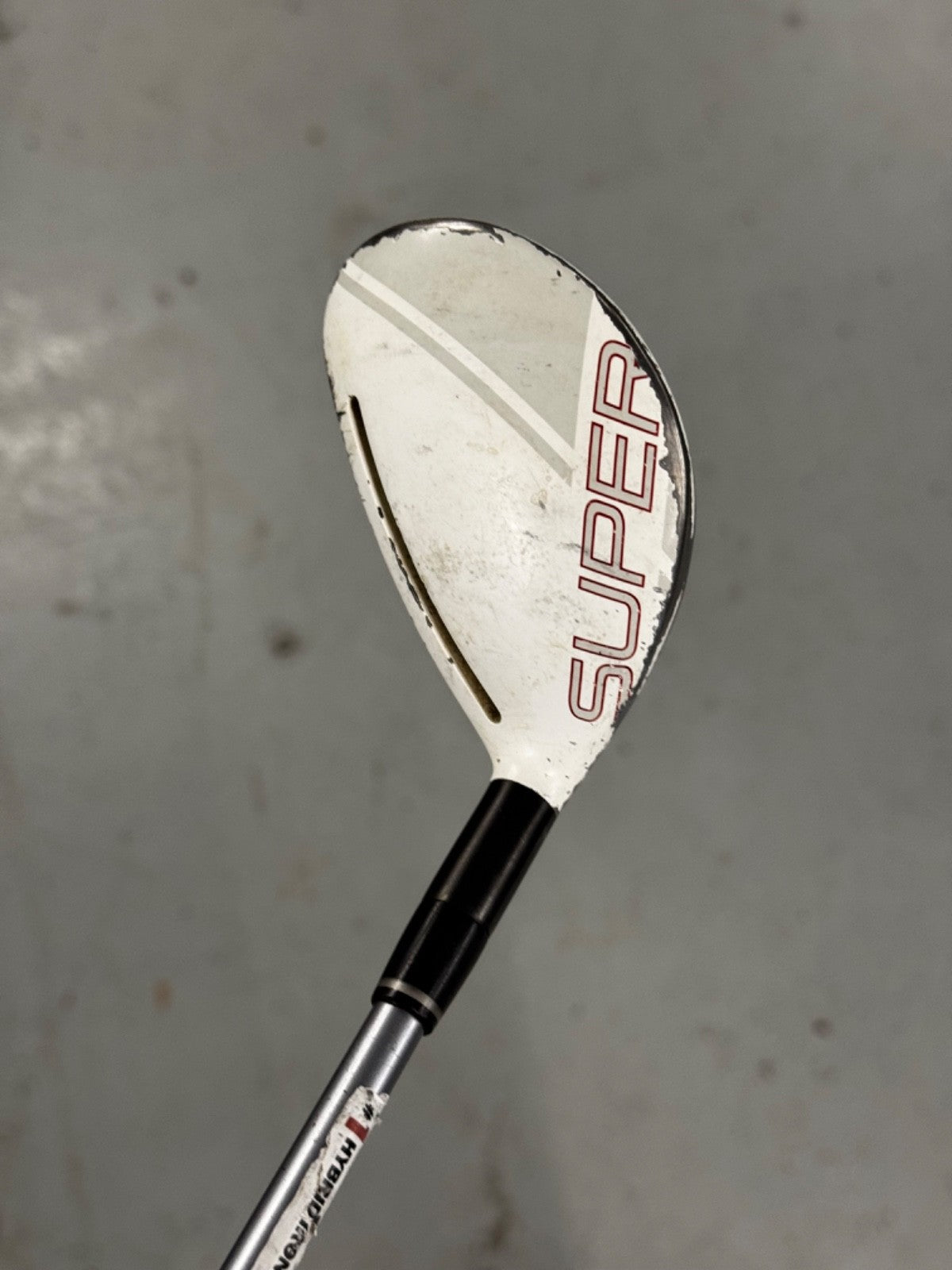 Adams Idea Super S #4 Hybrid 22 Degree Stiff Flex Shaft *used*