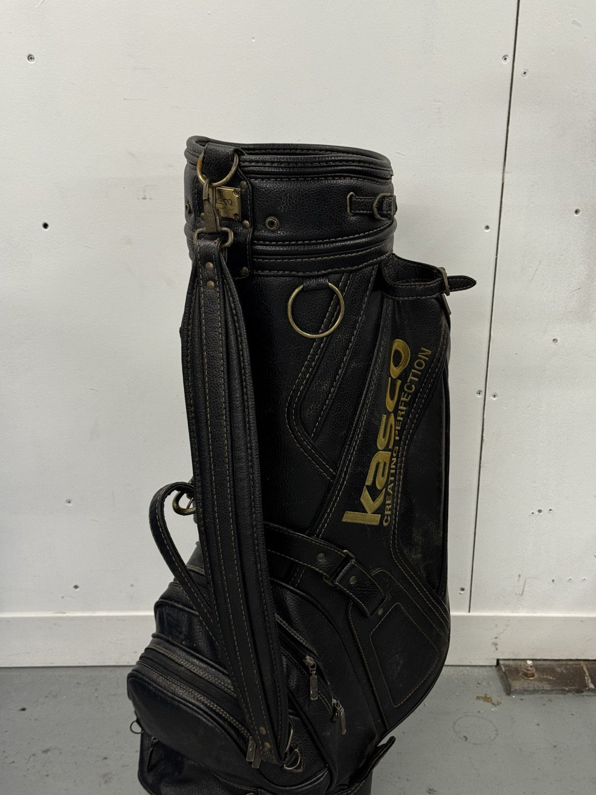 Kasco Golf Bag 6 Way Dividers Leather *Used*