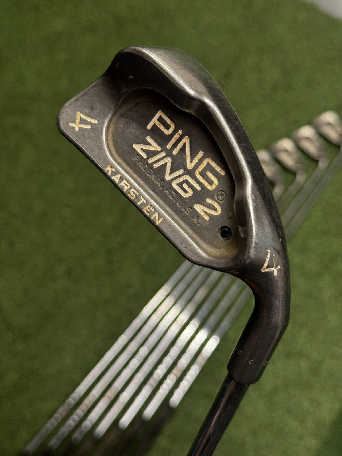 Ping Zing 2 Karsten Iron Set 3-Pw+Sw Regular Steel Shafts Black Dot
