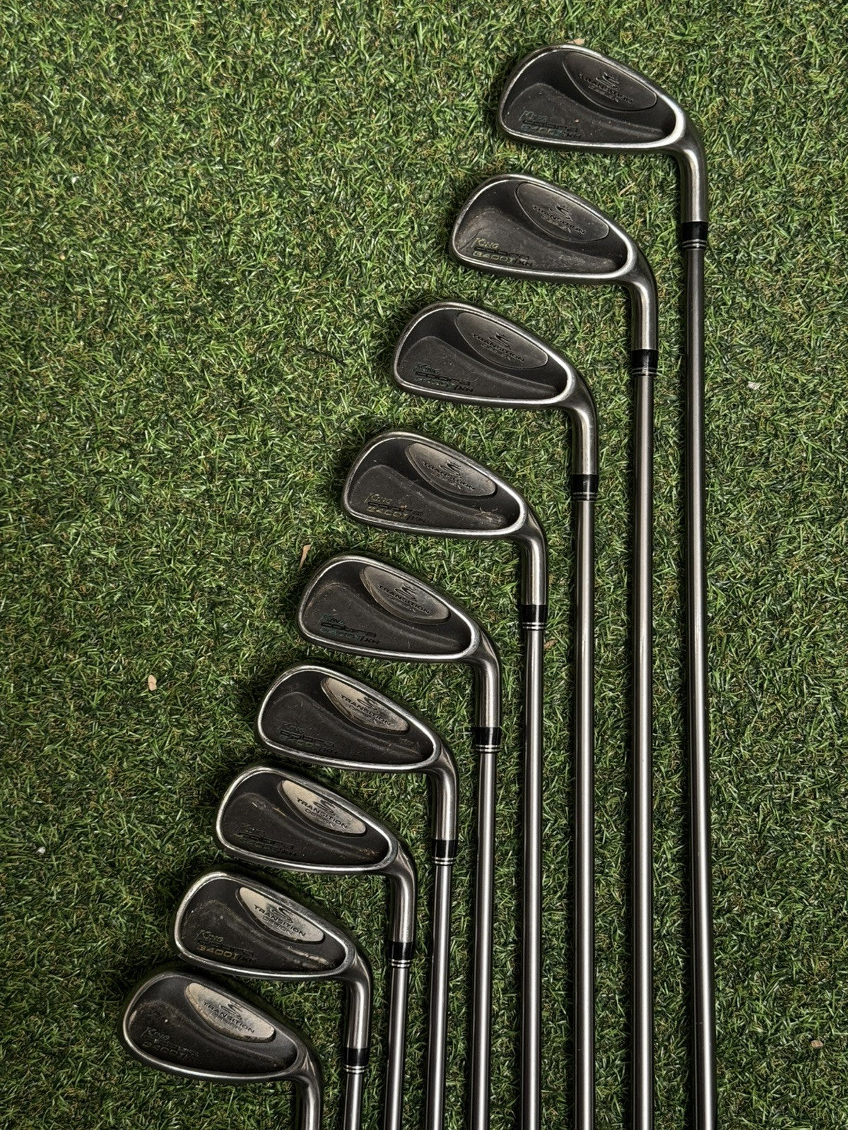 King Cobra 3400 I/XH Iron Set 3-SW Stiff Flex Graphite Design 55 Shafts