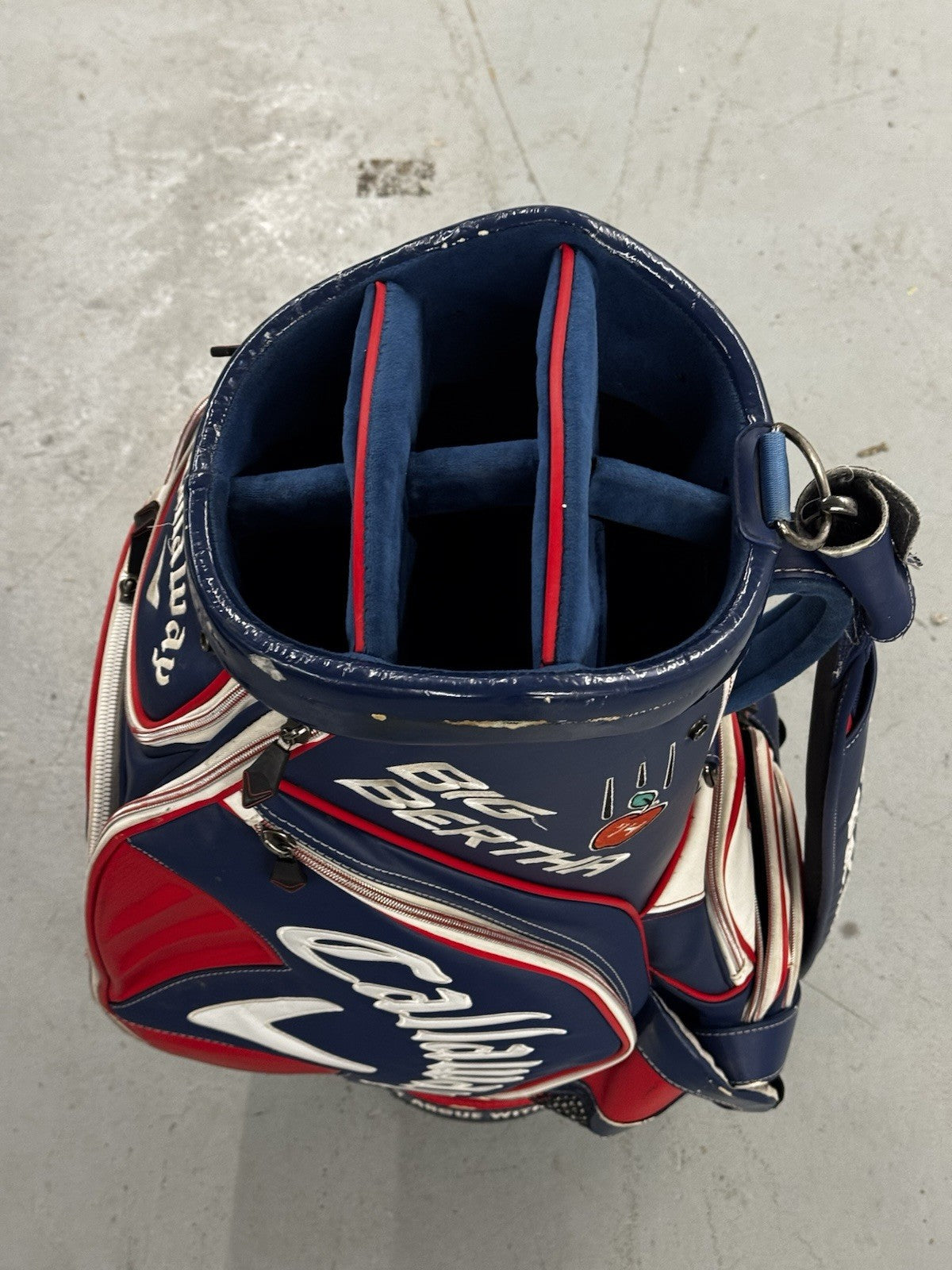 Callaway BIG BERTHA 14 Blue/Red Tour Staff Golf Bag