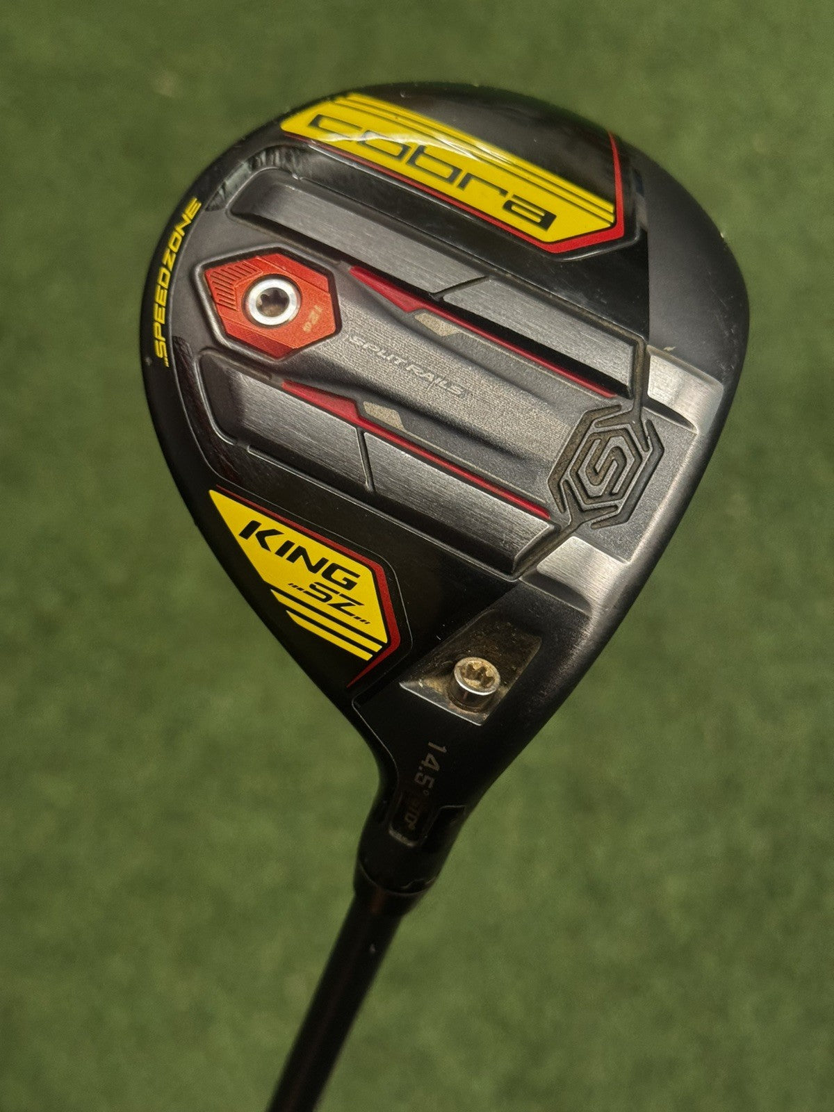 Cobra King Speedzone 3 Wood 14.5 Degree Stiff Flex HZRDUS Smoke Yellow Shaft