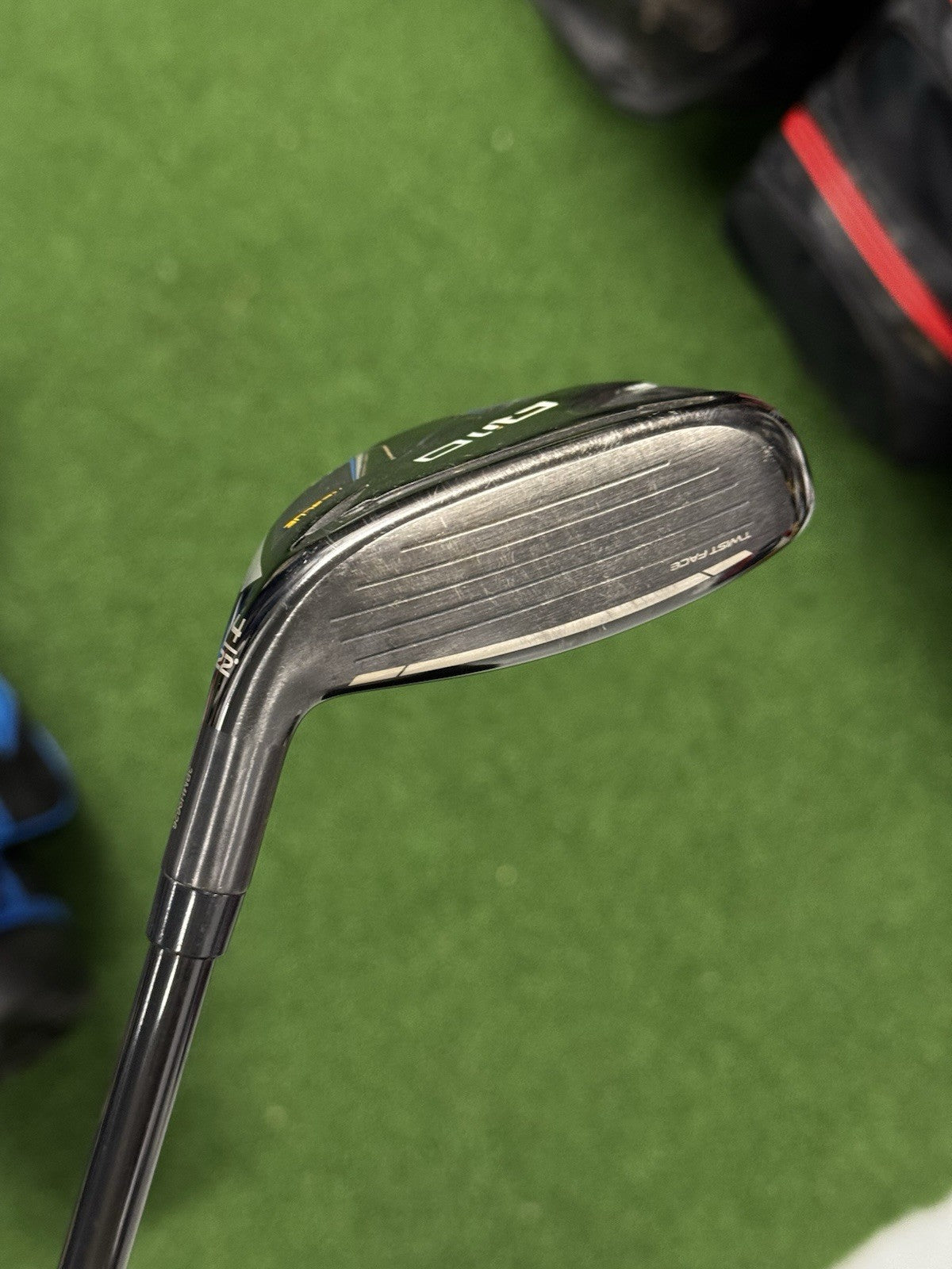 Taylormade Qi10 #4 Hybrid 22 Degree Stiff Flex Fujikura Ventus TR Blue 7 Shaft