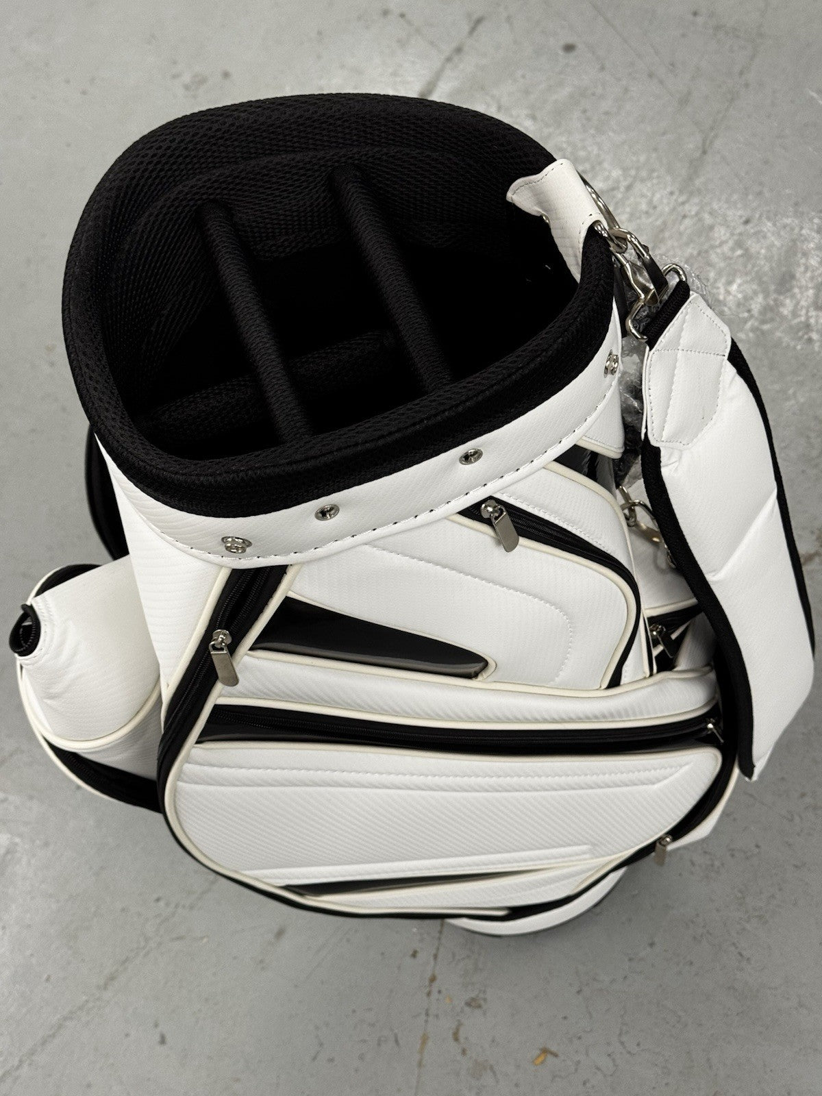 Generic White Golf Cart Bag *NEW*