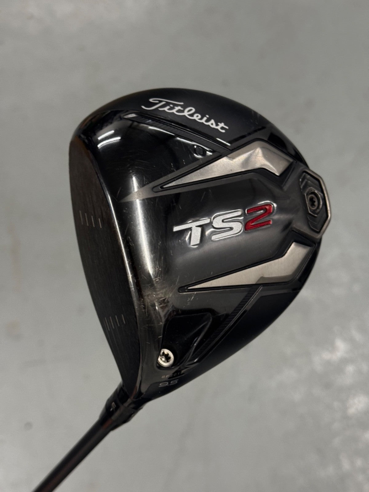 Left Hand Titleist TS2 Driver 9.5 Degree Regular Flex Hzrdus Black Shaft *used*