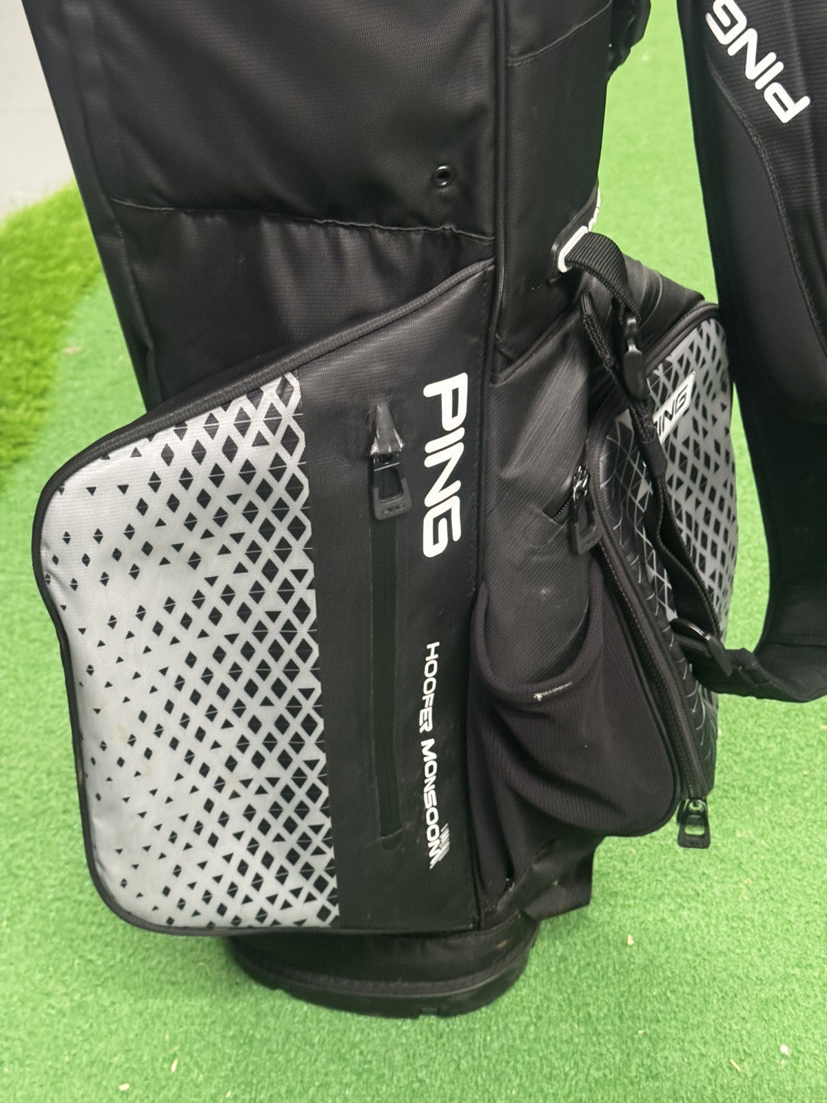 Ping Hoofer Monsoon Waterproof Stand Bag Black/Grey