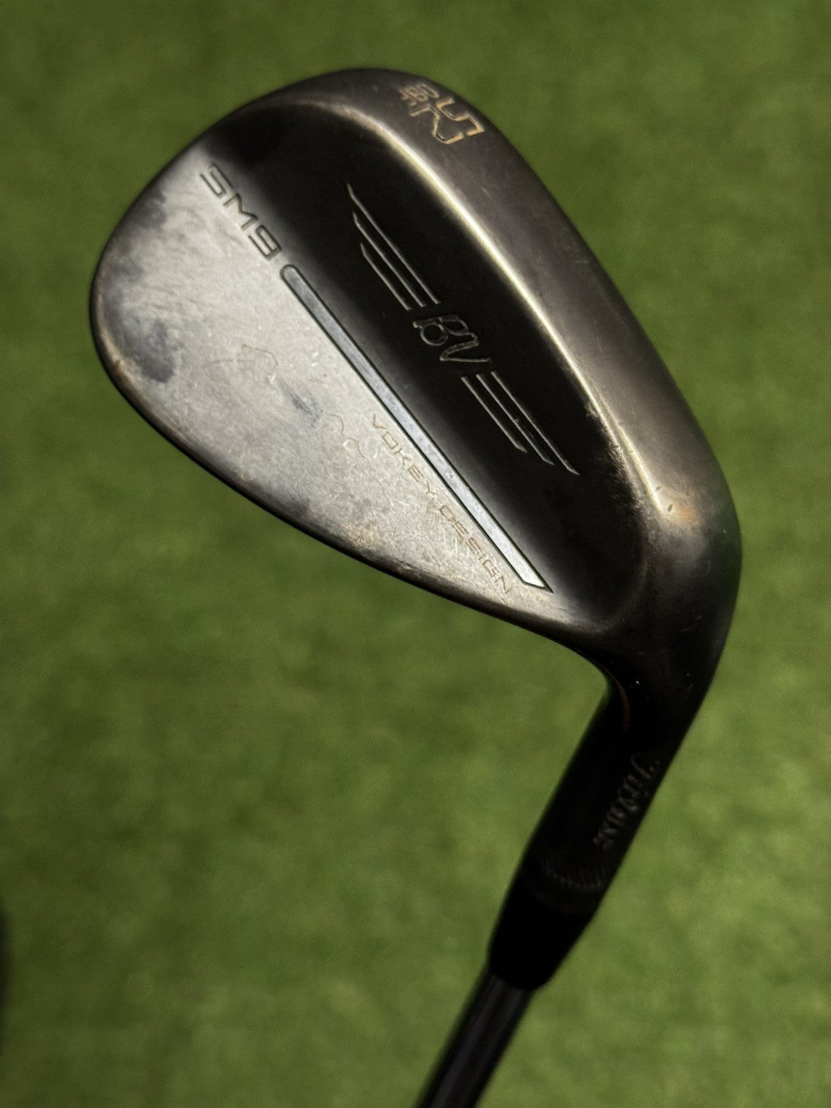 Titleist Vokey SM9 Jet Black Gap Wedge 52 Degree Wedge Flex Shaft