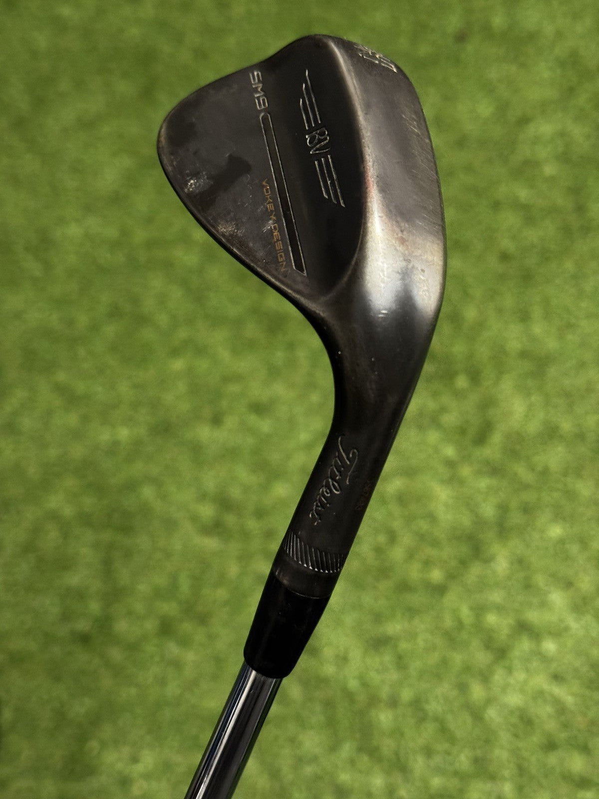 Titleist Vokey SM9 Jet Black Gap Wedge 52 Degree Wedge Flex Shaft