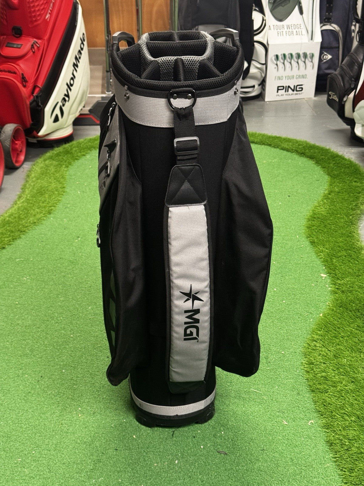 MGI Golf Lite Play Cart Bag Grey/Black