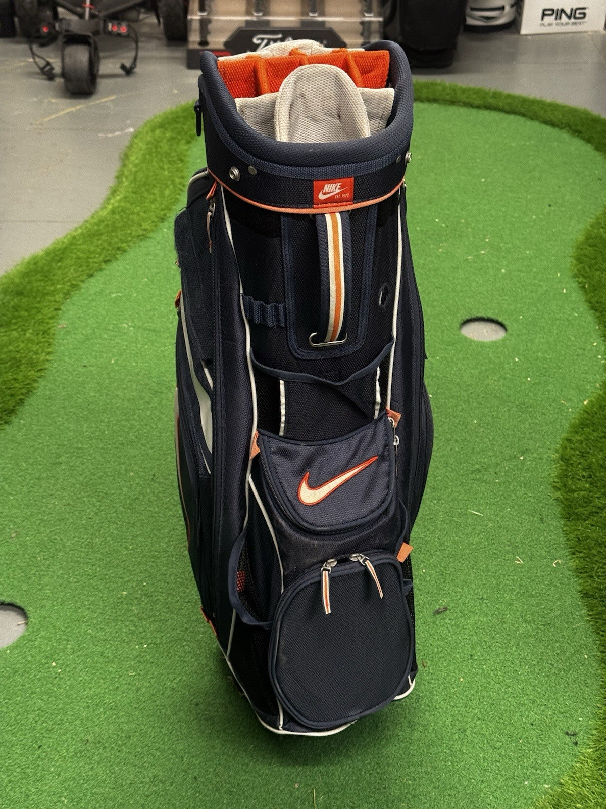 Nike Golf Cart Bag Navy 14 Way Divider