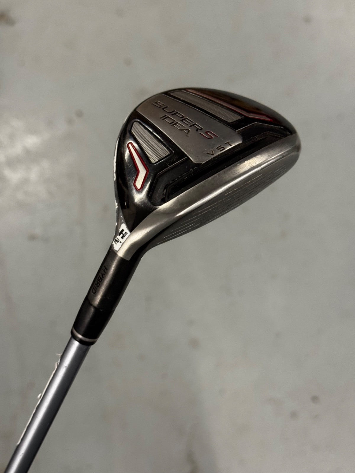 Adams Idea Super S #4 Hybrid 22 Degree Stiff Flex Shaft *used*