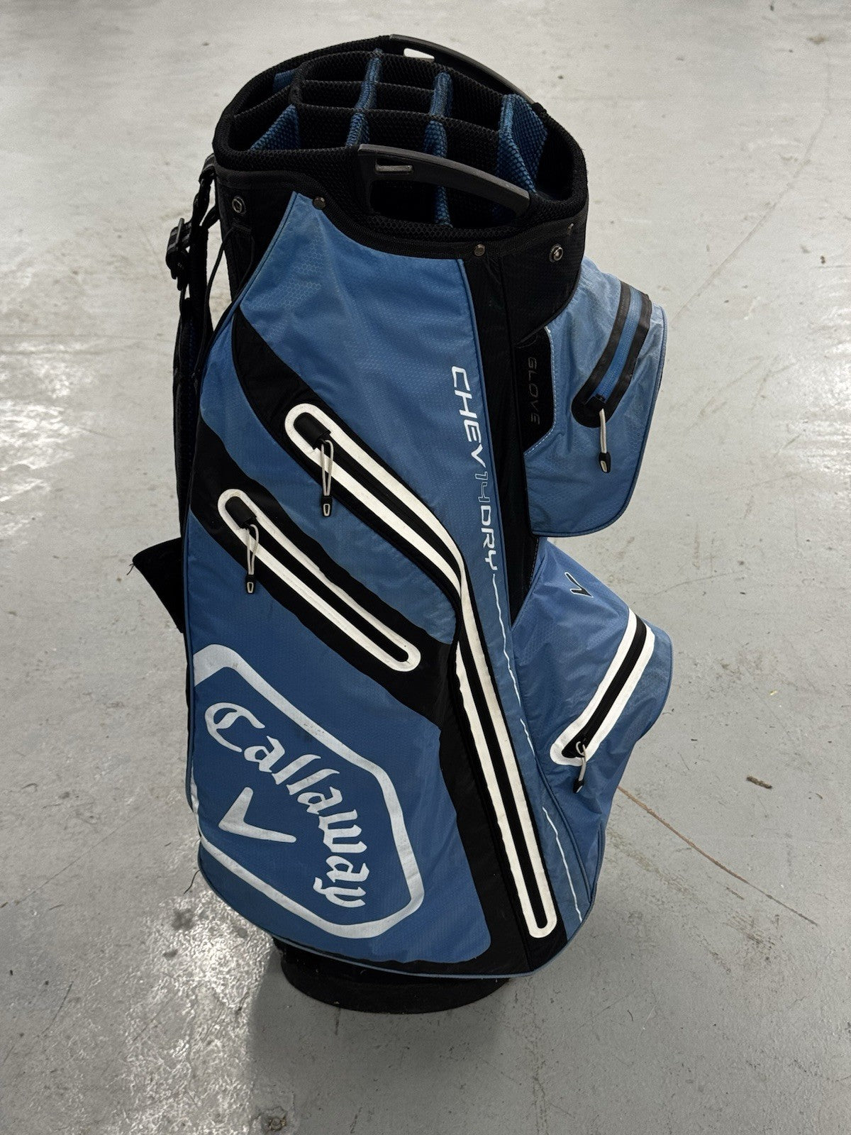 Callaway Chev 14 Dry Cart Bag White/Blue