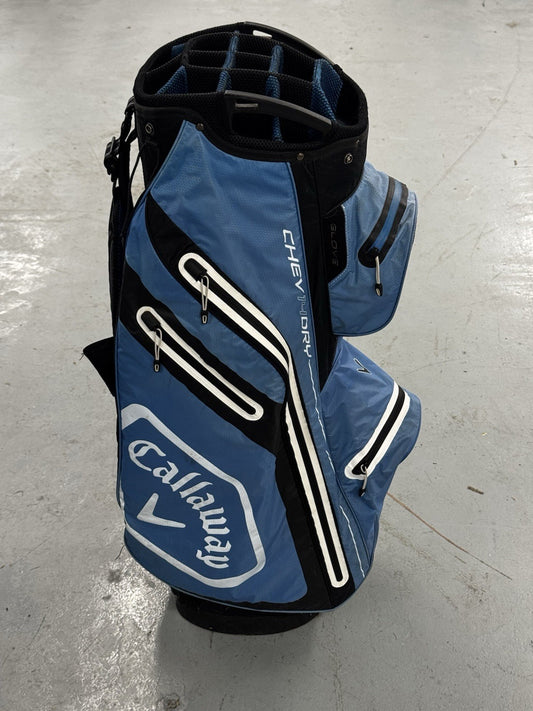 Callaway Chev 14 Dry Cart Bag White/Blue