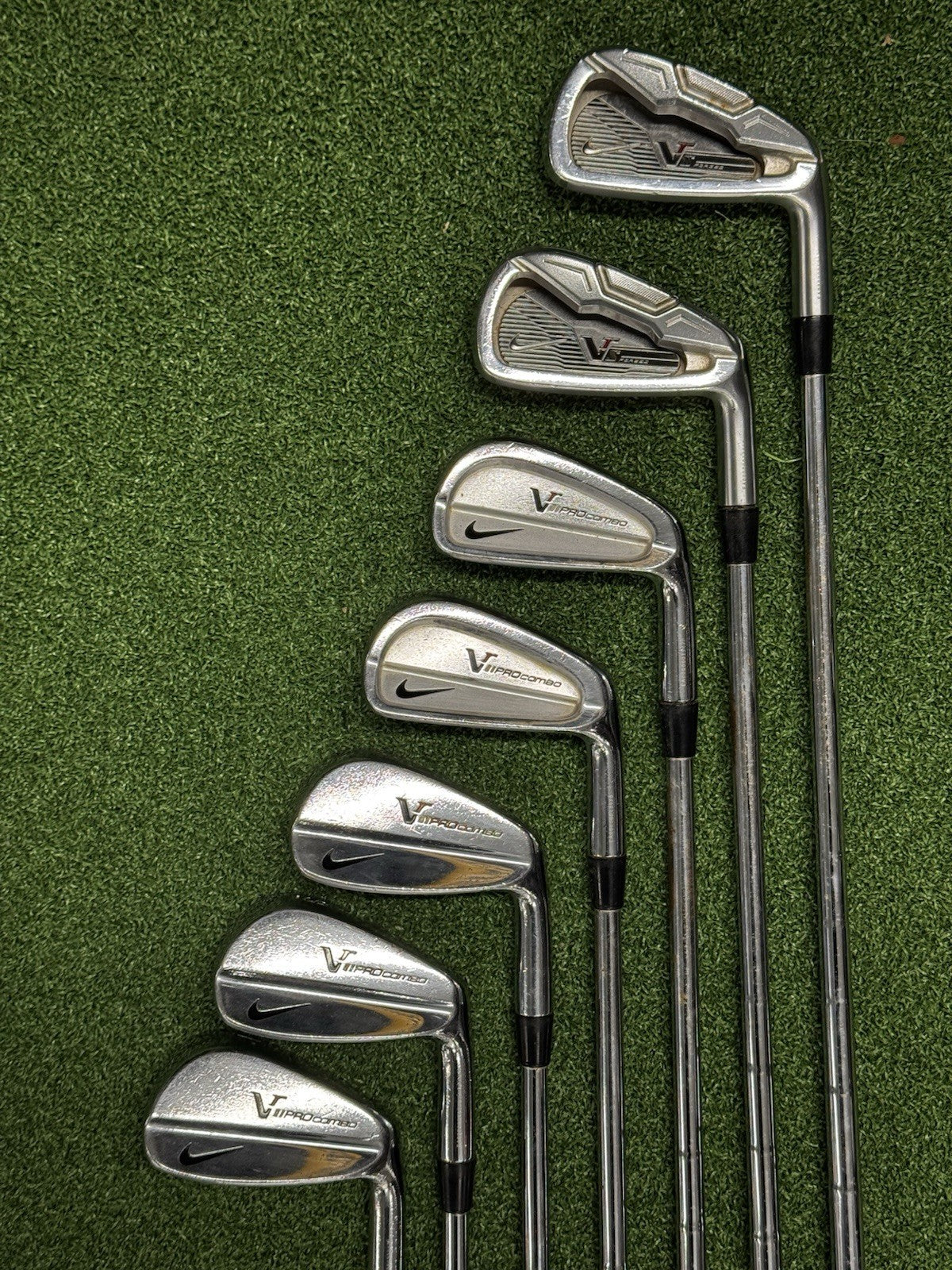 Nike VR Pro Iron Combo Set 4-PW Stiff Flex KBS Tour Shafts