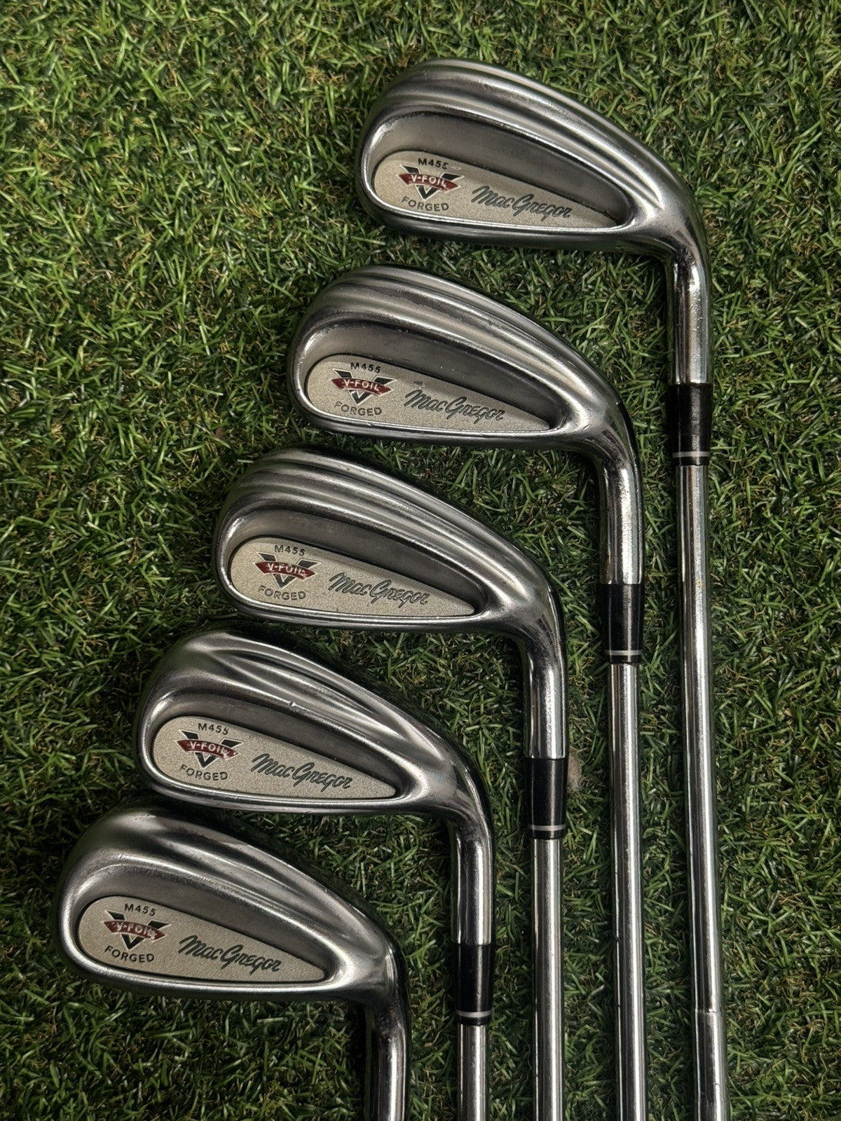 MacGregor M455 V-Foil Iron Set 5-PW (NO 9 IRON) Regular Flex Steel Shafts