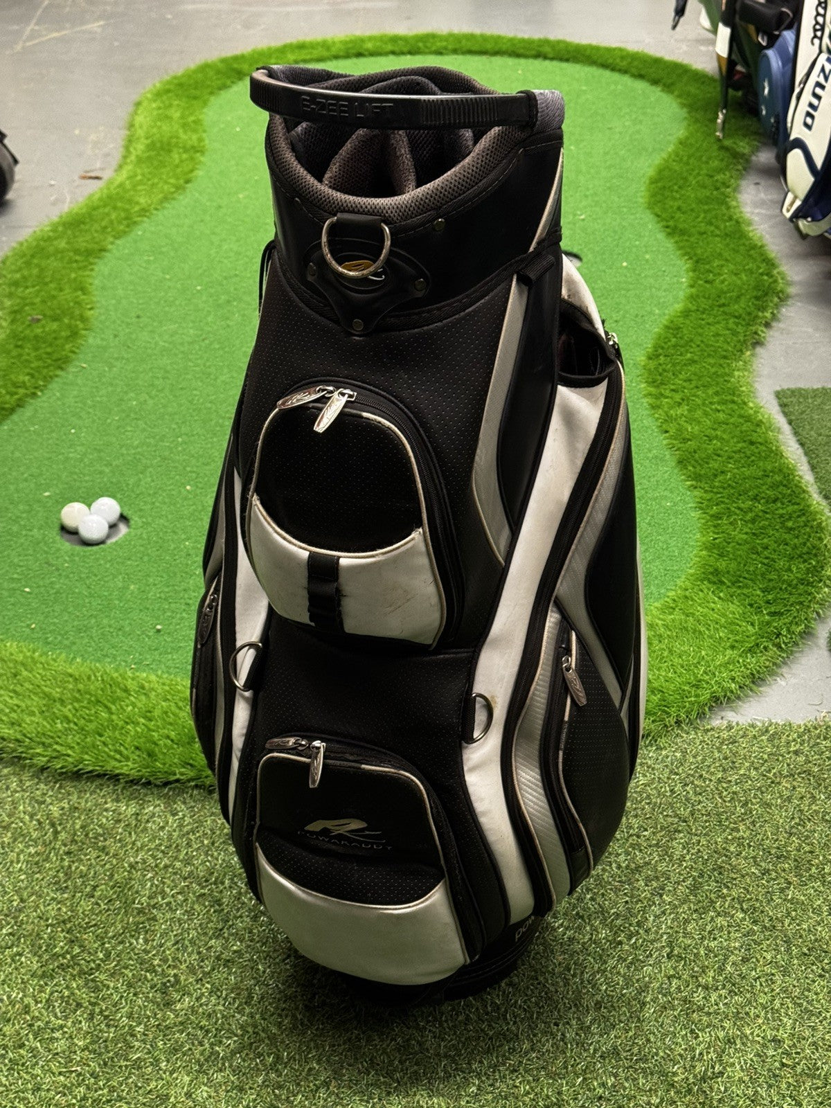 Powakaddy Golf Trolley Cart Bag White/Black