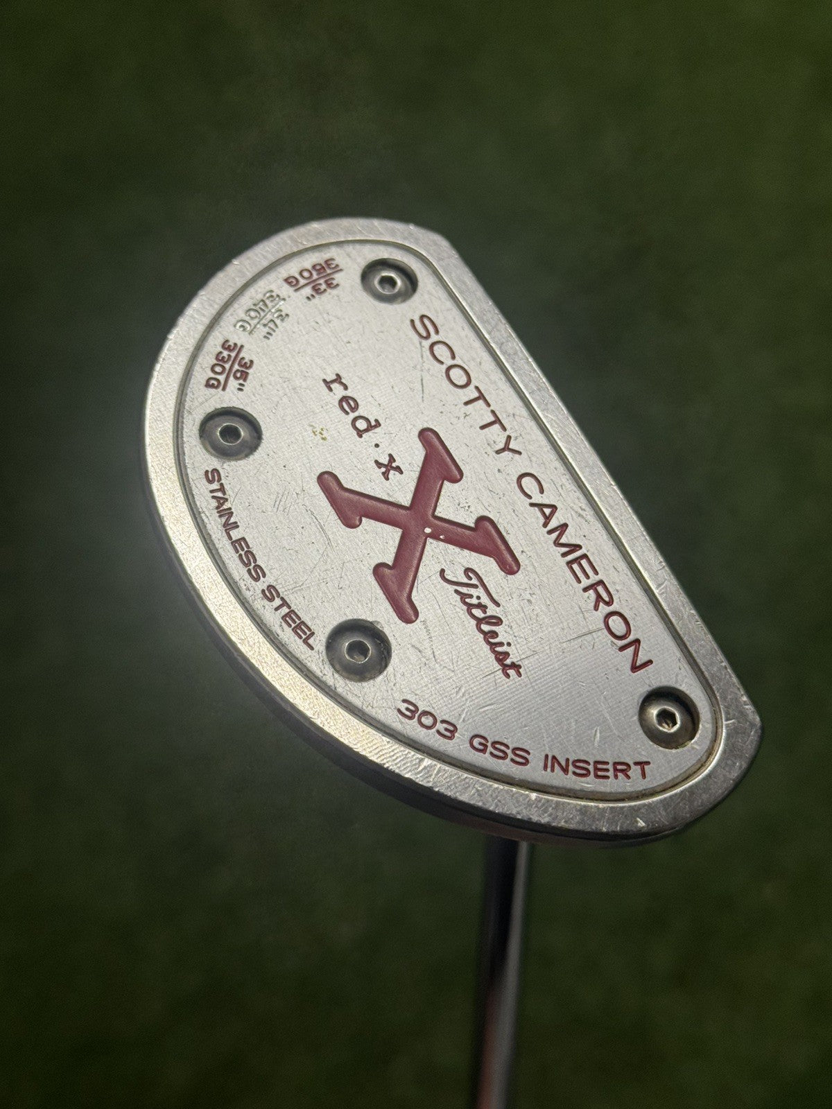 Scotty Cameron Putter Red X 34 inch + Headcover/Pitchfork