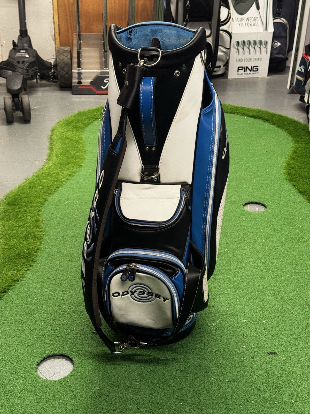 Odyssey Swirl Tour Staff Bag White/Black/Blue