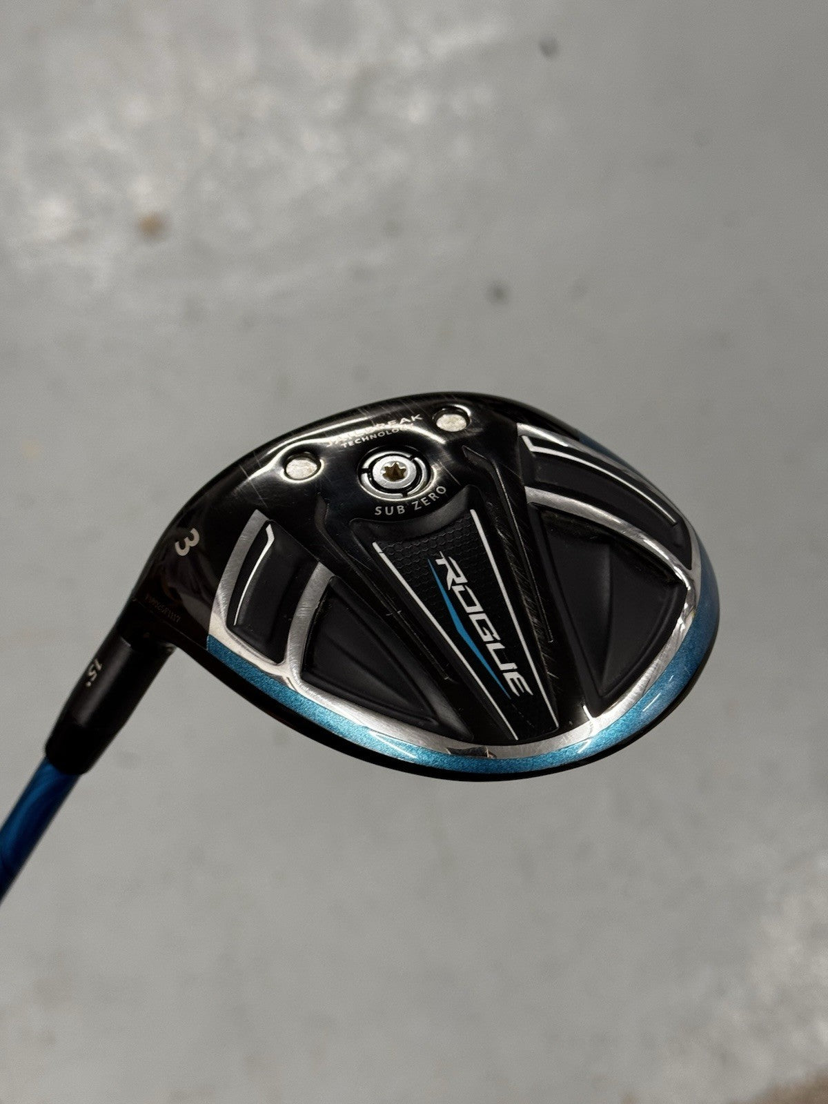 Left Hand Callaway Rogue Sub Zero 15* Fairway Wood Stiff *Used Great Condition*