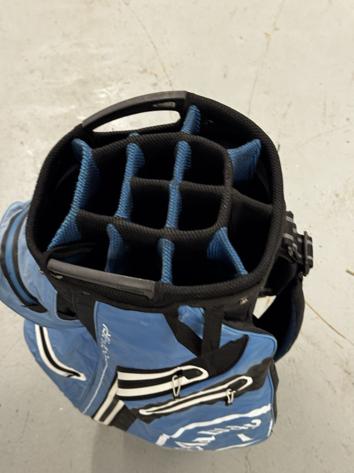 Callaway Chev 14 Dry Cart Bag White/Blue