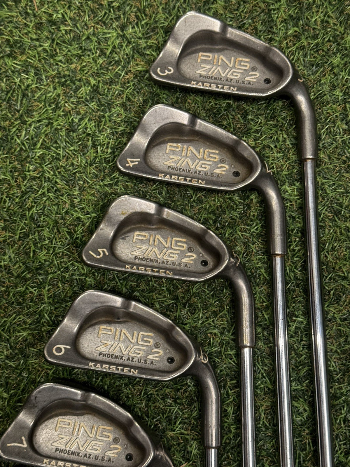 Ping Zing 2 Karsten Iron Set 3-Pw+Sw Regular Steel Shafts Black Dot