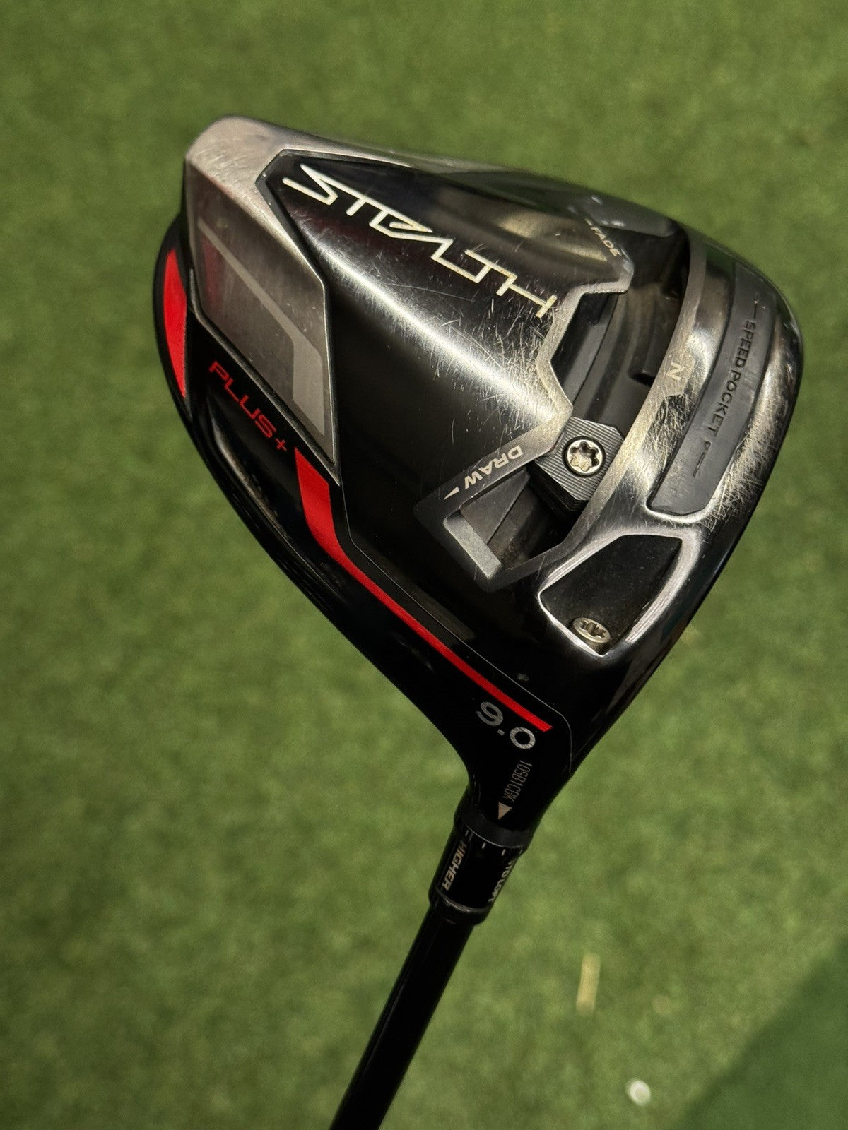 Taylormade Stealth Plus Driver 9 Degree X Stiff HZRDUS 6.5 Shaft  