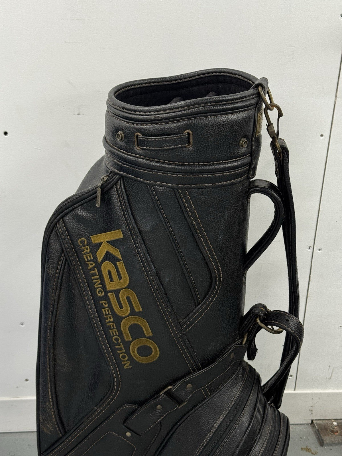 Kasco Golf Bag 6 Way Dividers Leather *Used*