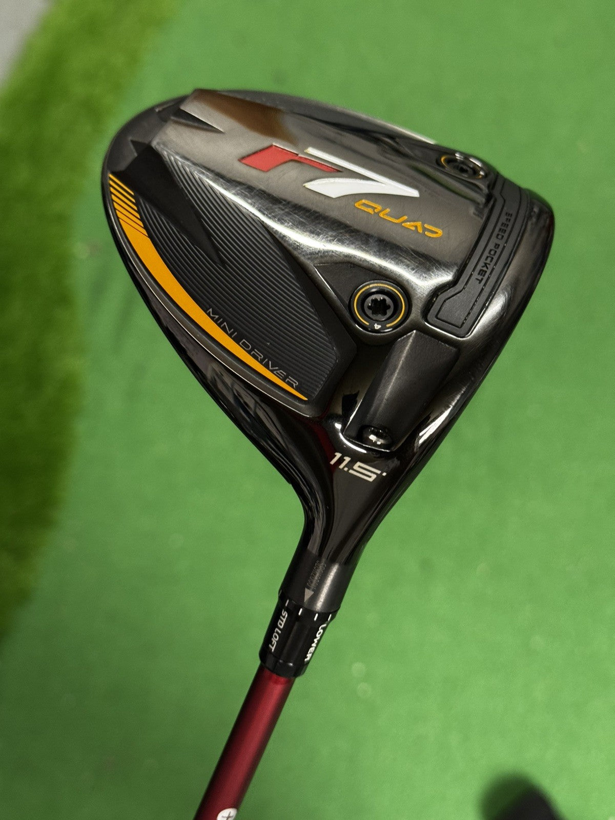 Taylormade R7 Quad Mini Driver 11.5 Degree Regular Flex Ventus Velacore Shaft