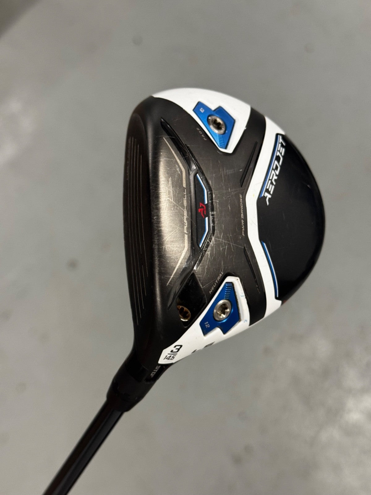 Left Hand Cobra Aerojet LS #3 Wood 15 Degree Regular Flex Shaft *used*