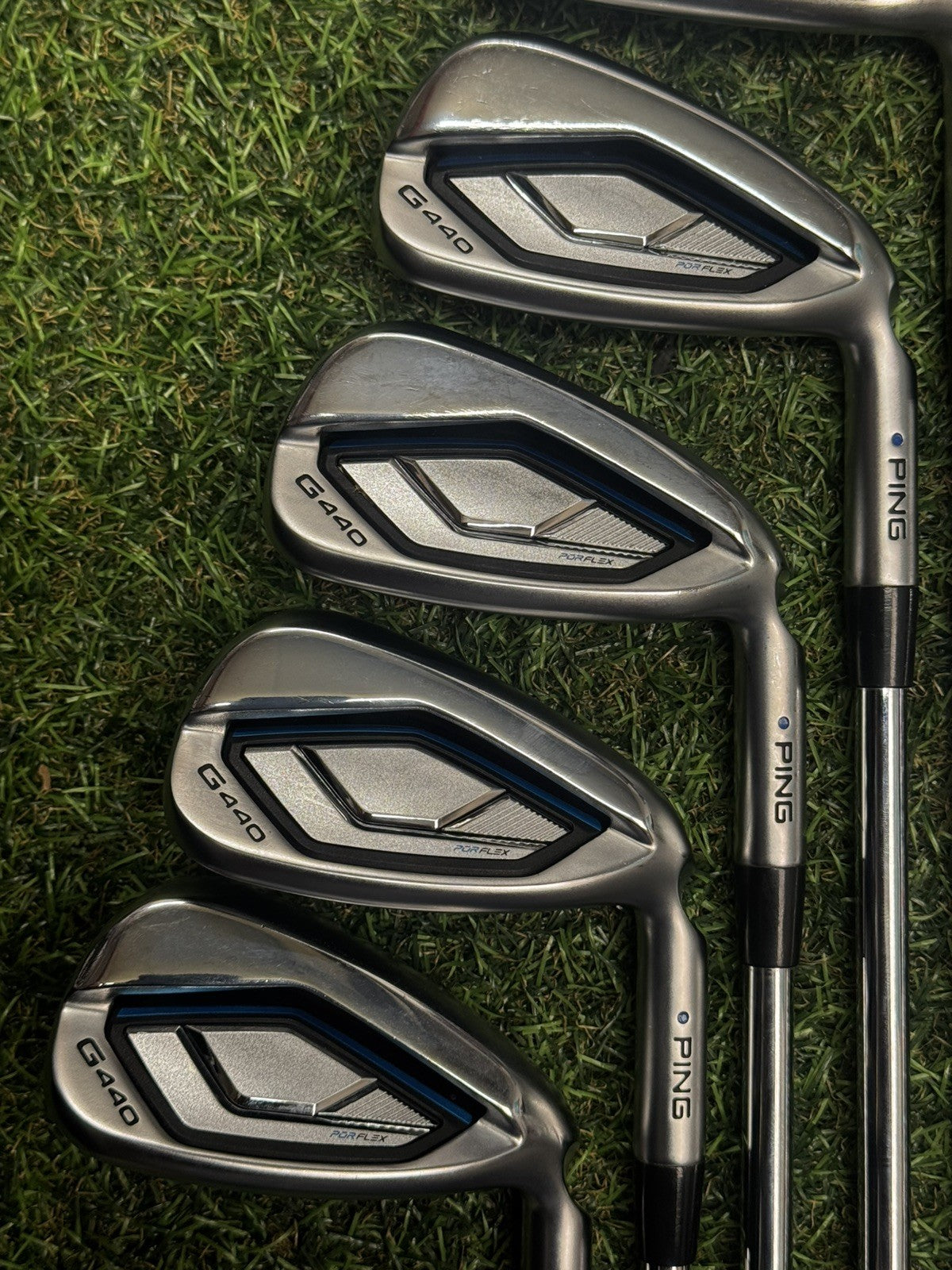 Ping G440 Iron Set 6-PW+UW Blue Dot Stiff Flex AWT 3.0 Shafts