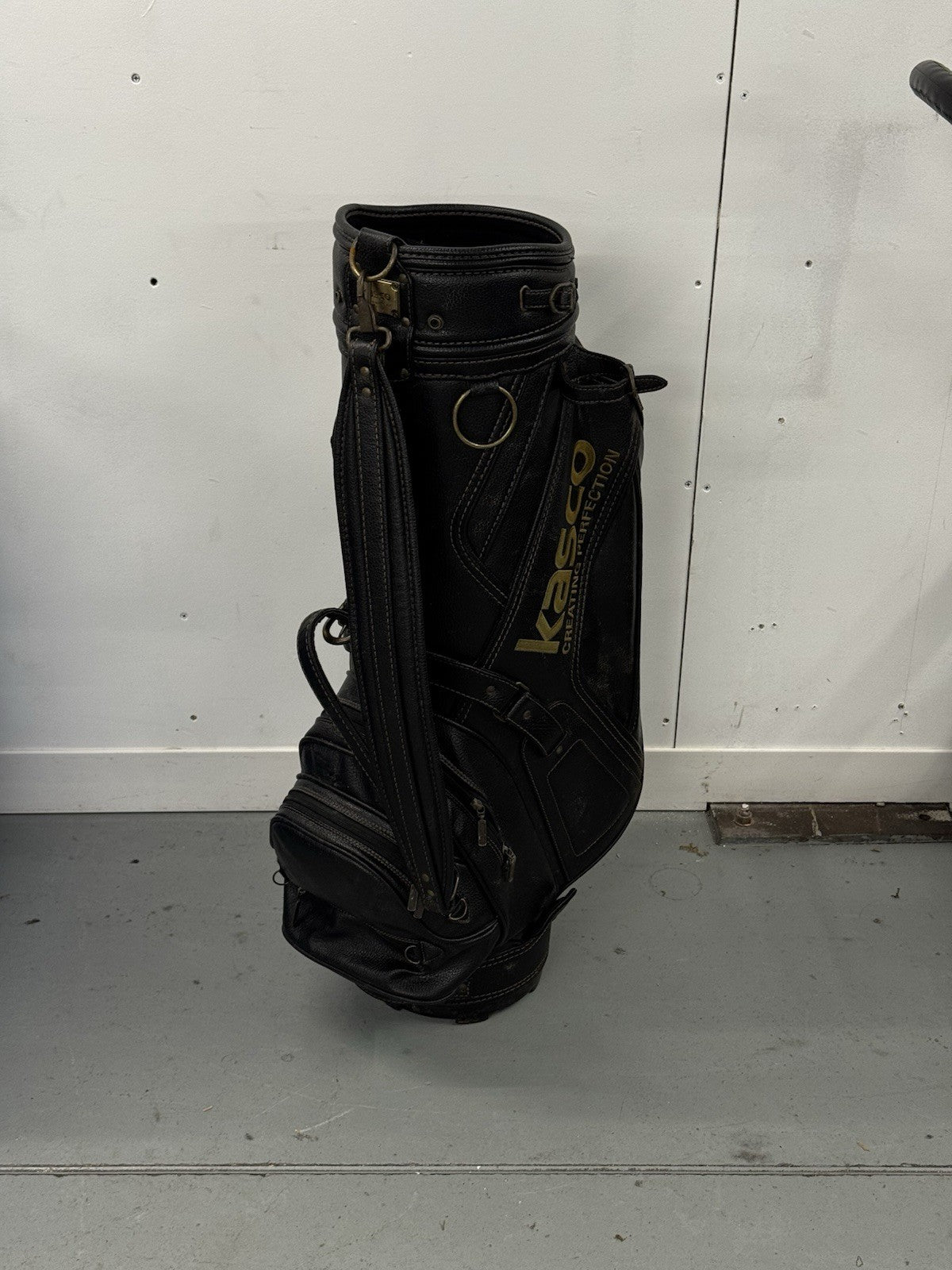 Kasco Golf Bag 6 Way Dividers Leather *Used*