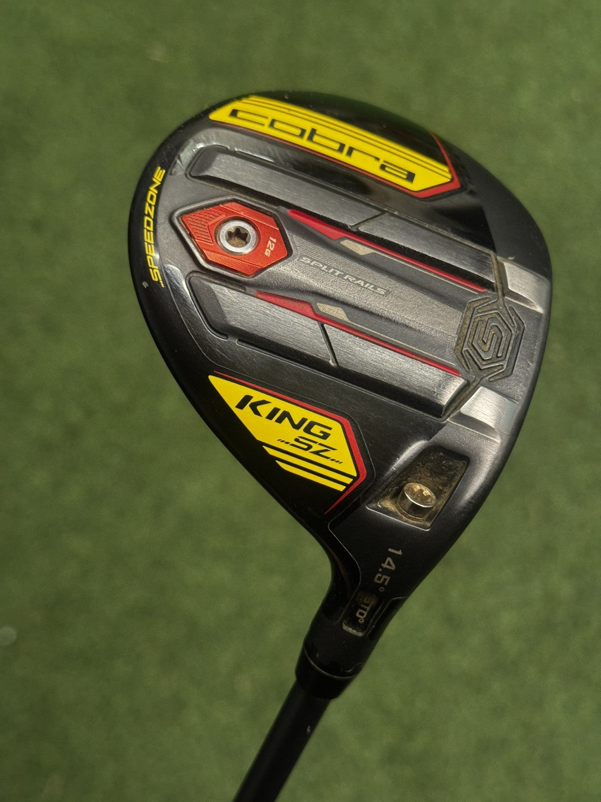 Cobra King Speedzone 3 Wood 14.5 Degree Stiff Flex HZRDUS Smoke Yellow Shaft