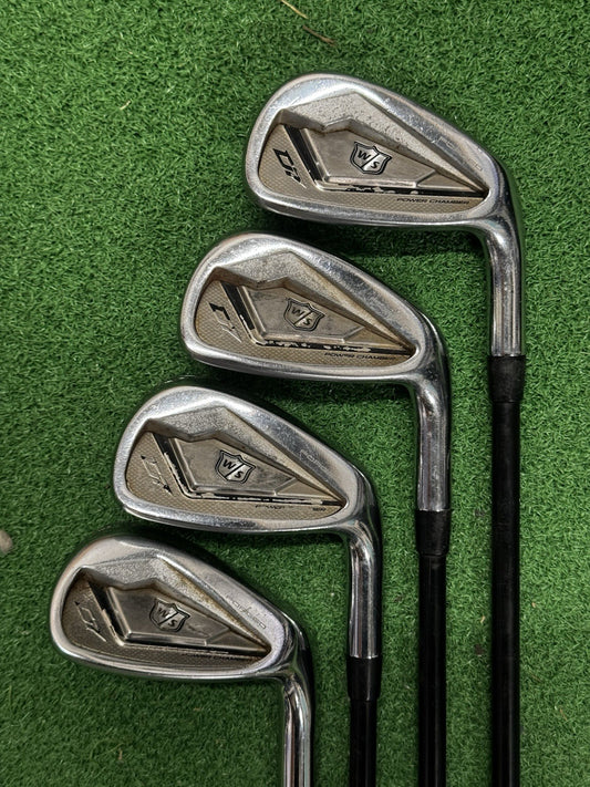 Wilson D7 Forged Iron Half Set 7/8/9/GW Graphite Regular Flex Catalyst Shafts