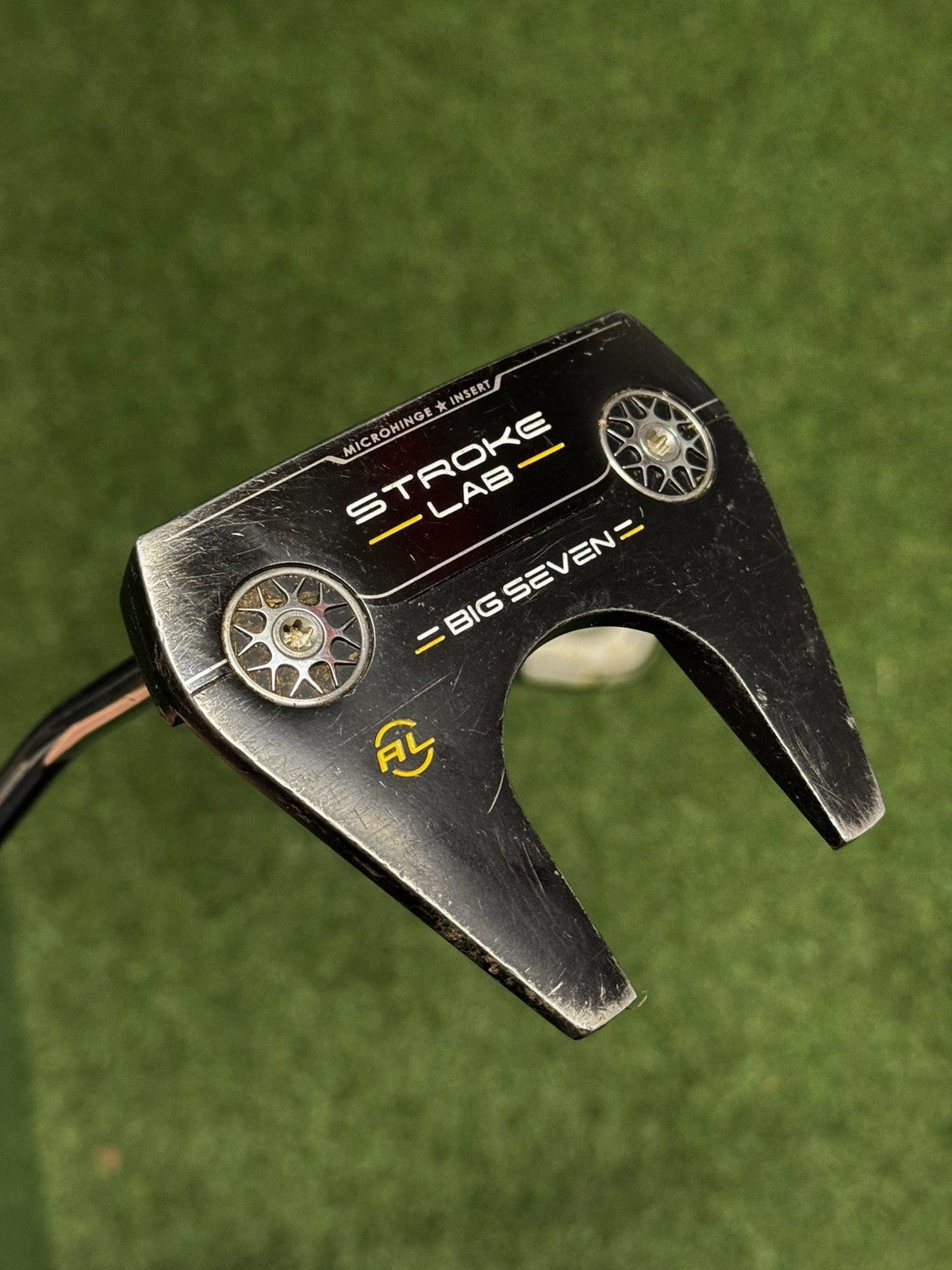 Odyssey Left Hand Stroke Lab Black Arm Lock Big Seven Putter 